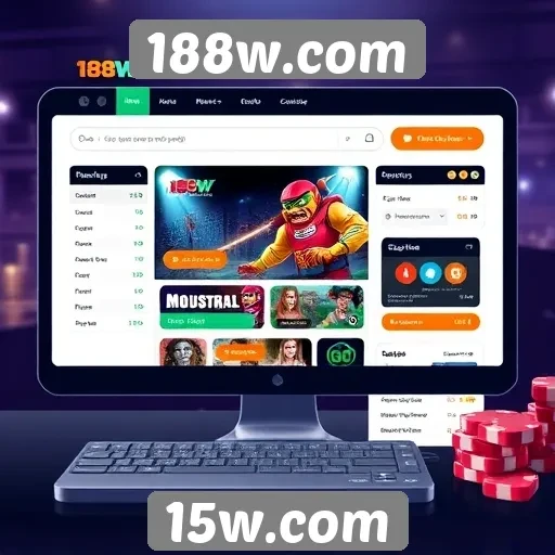 Interface do usuário do 188w.com e sua usabilidade